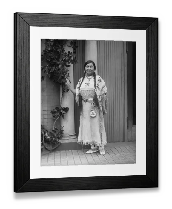 Framed Print : President of National Council of American Indians Gertrude Bonnin