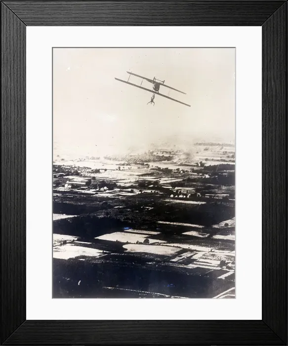 Framed Print : Ruth Law Performs Aerial Stunt Framed Print : Ruth Law Performs Aerial Stunt
