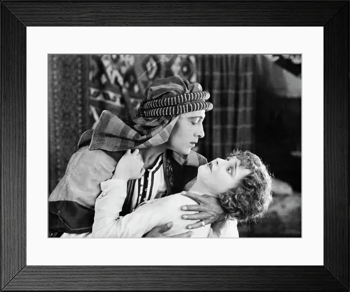 Framed Print : Rudolph Valentino in The Sheik Framed Print : Rudolph Valentino in The Sheik