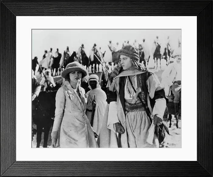 Framed Print : Rudolph Valentino in The Sheik Framed Print : Rudolph Valentino in The Sheik