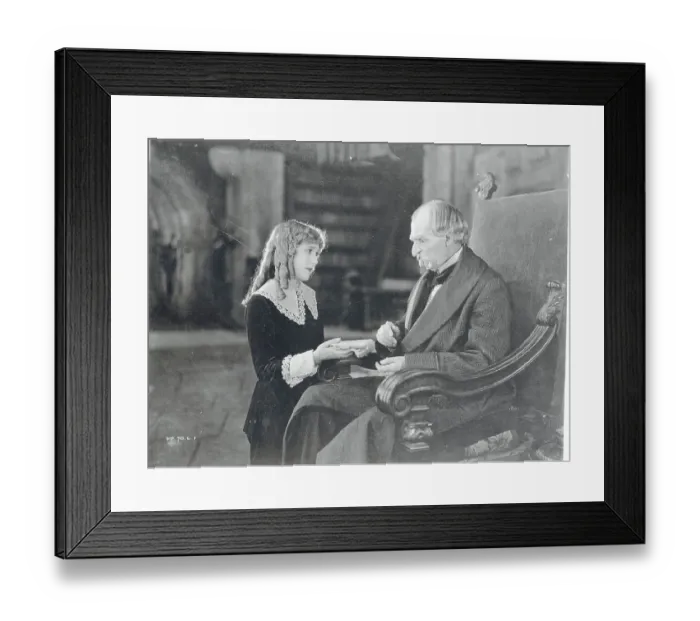 Framed Print : Mary Pickford with Claude Gillingwater Framed Print : Mary Pickford with Claude Gillingwater