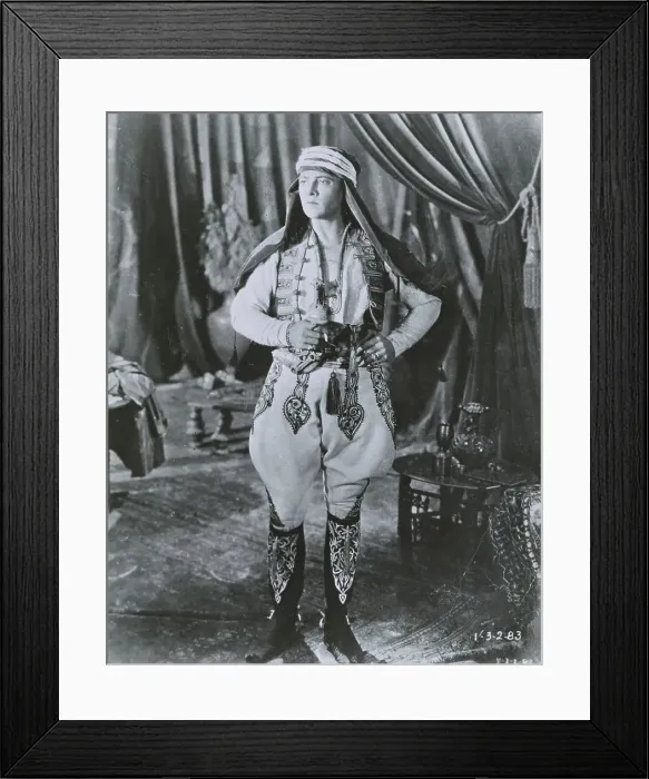 Framed Print : Rudolph Valentino Posing Framed Print : Rudolph Valentino Posing
