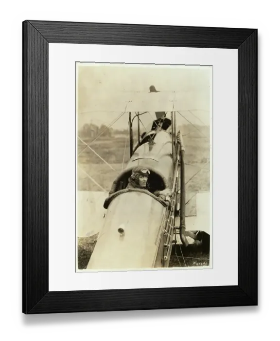 Framed Print : Jack Knight in Airplane Framed Print : Jack Knight in Airplane