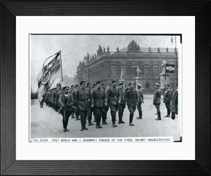 Framed Print : Parade in Post World War I Germany Framed Print : Parade in Post World War I Germany