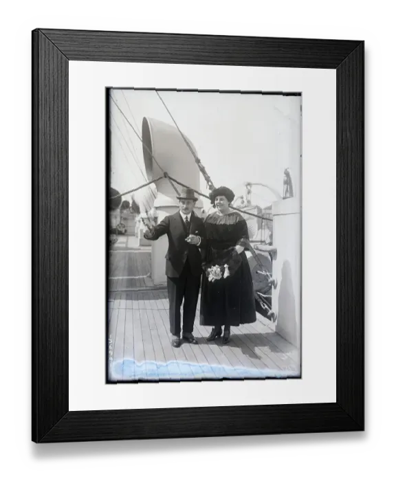 Framed Print : Sir Ernest And Lady Openheim Framed Print : Sir Ernest And Lady Openheim