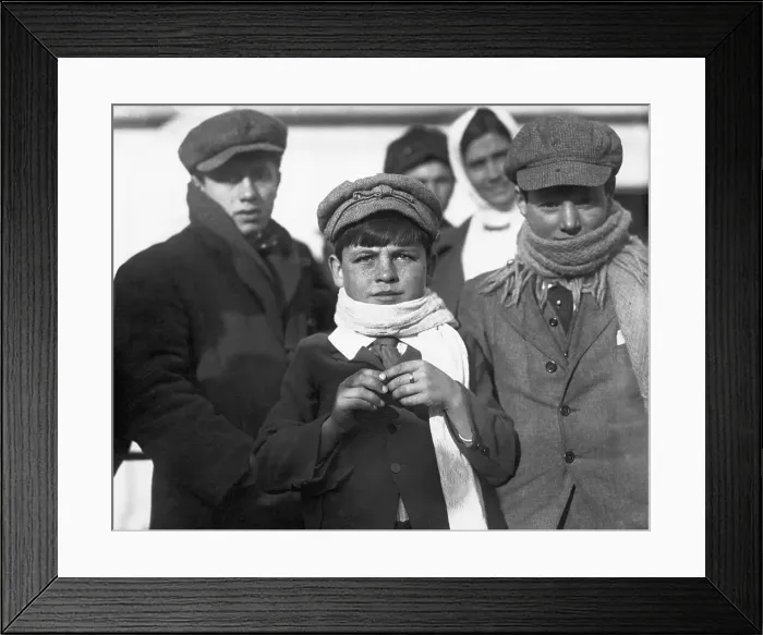 Framed Print : Immigrant Children Arriving In America Framed Print : Immigrant Children Arriving In America