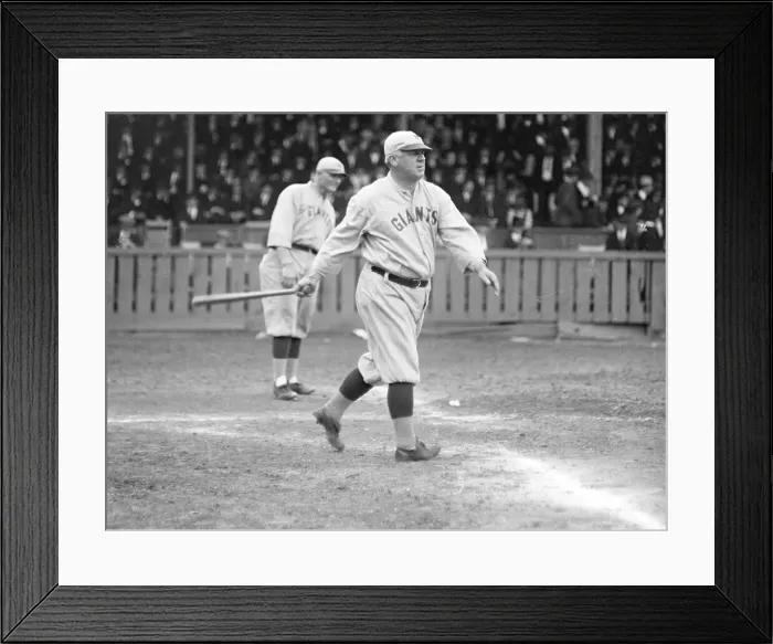 Framed Print : Coach John Mcgraw Batting at Practice Framed Print : Coach John Mcgraw Batting at Practice