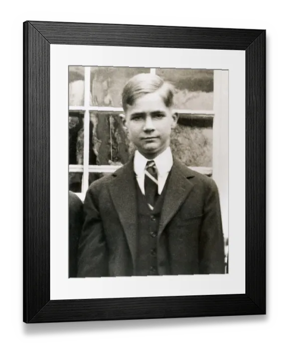 Framed Print : Entrepreneur Howard Hughes as Teenager