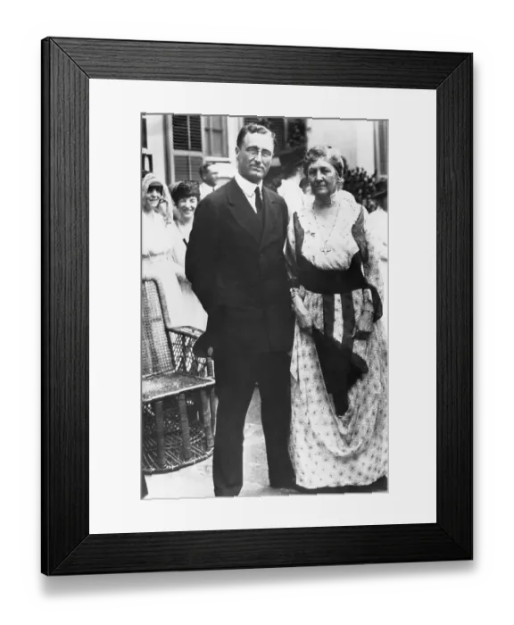 Framed Print : Franklin D. Roosevelt with His Mother Sara Framed Print : Franklin D. Roosevelt with His Mother Sara
