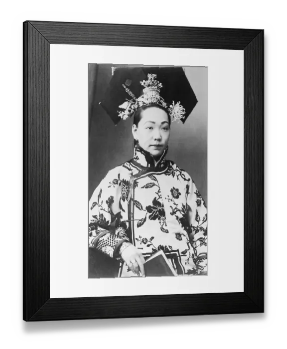 Framed Print : Manchurian Woman in Fancy Costume