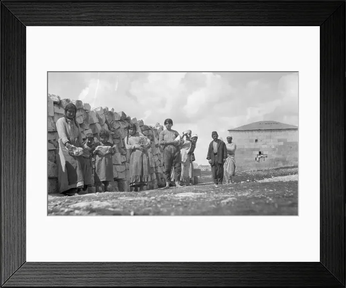 Framed Print : Armenian Women Build Defense Barricade Framed Print : Armenian Women Build Defense Barricade