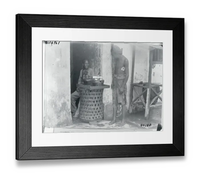 Framed Print : Chinese Customer Seeking Magic Papers for Disease Framed Print : Chinese Customer Seeking Magic Papers for Disease