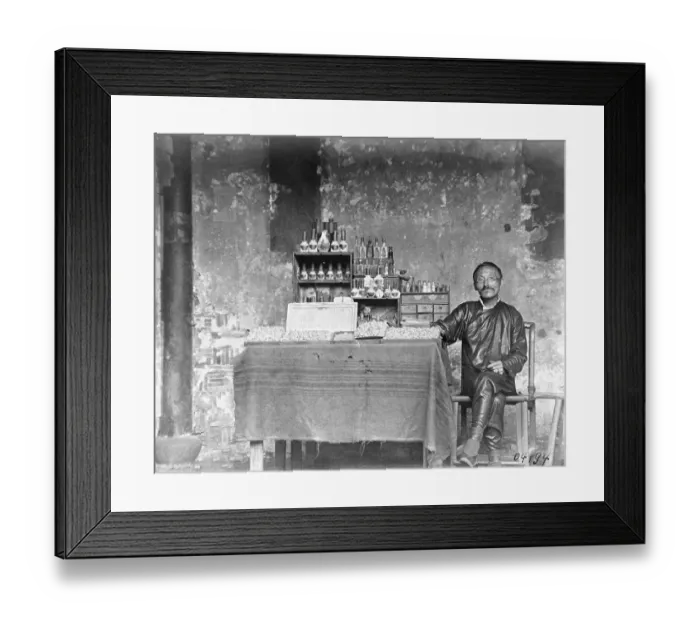 Framed Print : Chinese Dentist Awaiting Customers Framed Print : Chinese Dentist Awaiting Customers
