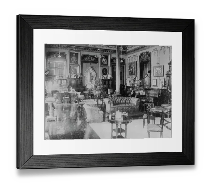 Framed Print : Drawing Room of Siam Royal Palace Framed Print : Drawing Room of Siam Royal Palace