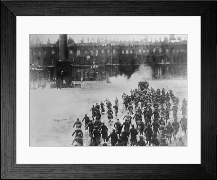 Framed Print : Reenactment of the Attack on the Winter Palace Framed Print : Reenactment of the Attack on the Winter Palace