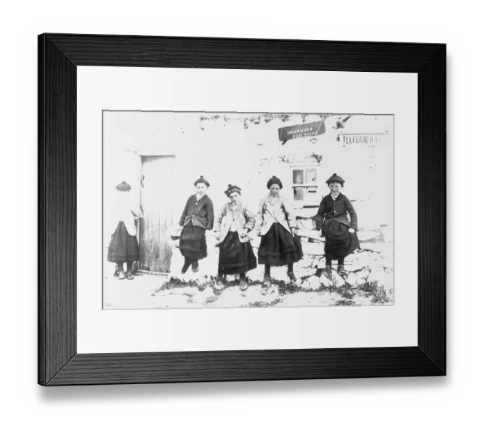 Framed Print : Boys Wearing Woolen Petticoats Framed Print : Boys Wearing Woolen Petticoats