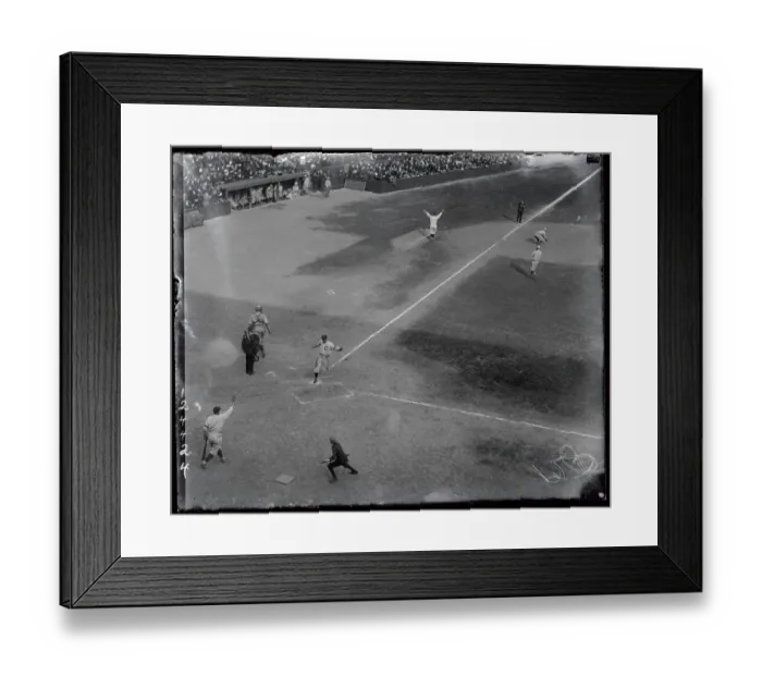 Framed Print : Tris Speaker Scoring Winning Run Framed Print : Tris Speaker Scoring Winning Run