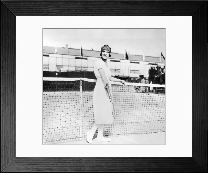 Framed Print : French Tennis Star Suzanne Lenglen Framed Print : French Tennis Star Suzanne Lenglen