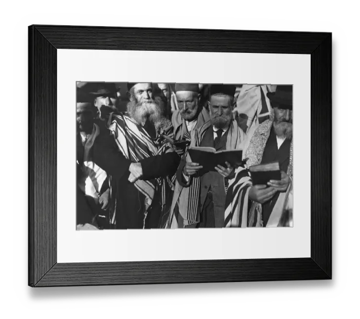 Framed Print : Rabbis Celebrating Yom Kippur on Ship Framed Print : Rabbis Celebrating Yom Kippur on Ship