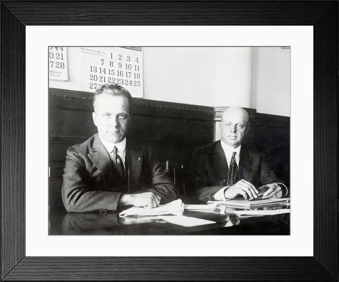 Framed Print : Attorney and Jury Foreman Pose Sternly Framed Print : Attorney and Jury Foreman Pose Sternly