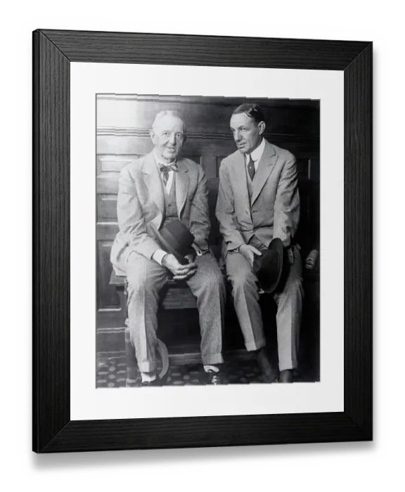 Framed Print : Charles A. Comiskey and William Veeck Framed Print : Charles A. Comiskey and William Veeck