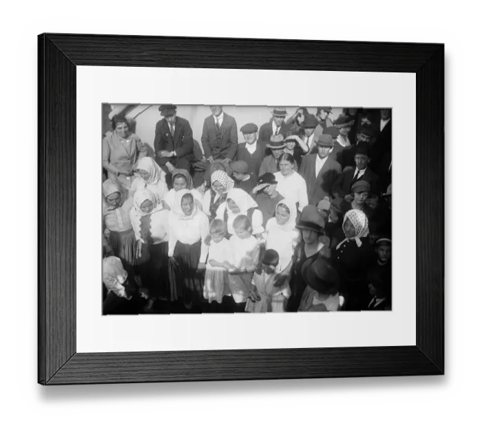 Framed Print : Polish Refugees In New York
