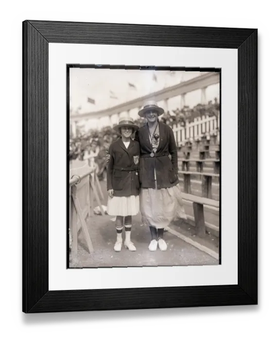 Framed Print : Members of US Woman's Swim Team