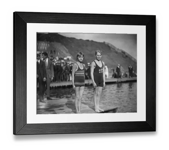 Framed Print : Fourteen Year Old Olympic Swimmers