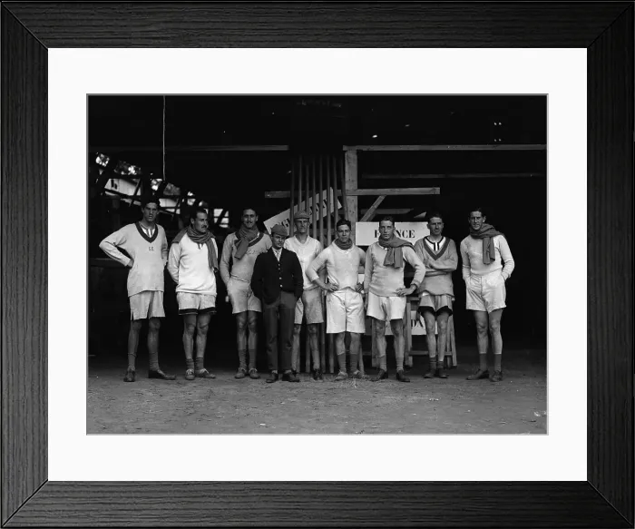 Framed Print : Portrait of English Crew at Olympics in Antwerp Framed Print : Portrait of English Crew at Olympics in Antwerp