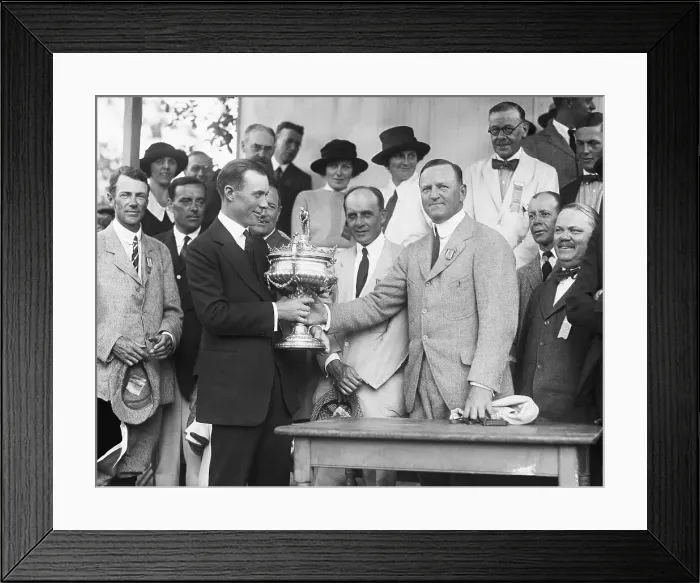 Framed Print : Golfer Chick Evans Wins National Amateur Trophy Framed Print : Golfer Chick Evans Wins National Amateur Trophy