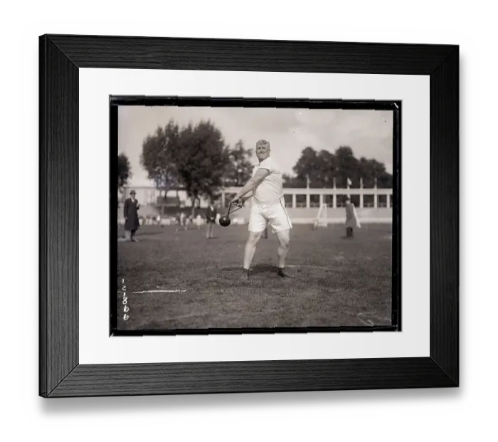 Framed Print : Pat Mcdonald During the Hammer Throw Framed Print : Pat Mcdonald During the Hammer Throw