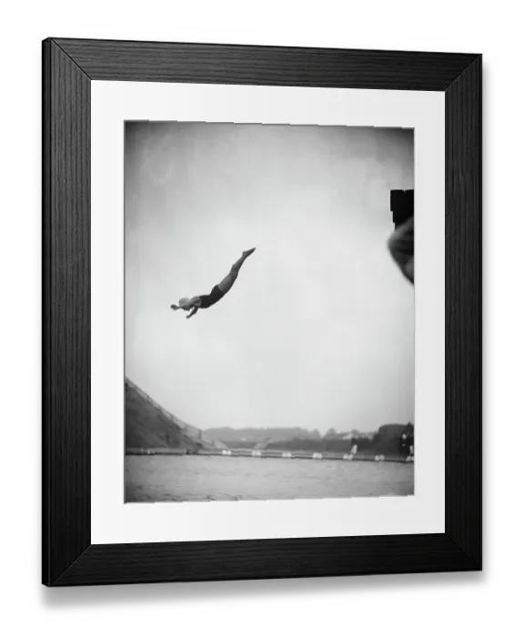 Framed Print : Eileen Riggin Diving at Olympics Framed Print : Eileen Riggin Diving at Olympics