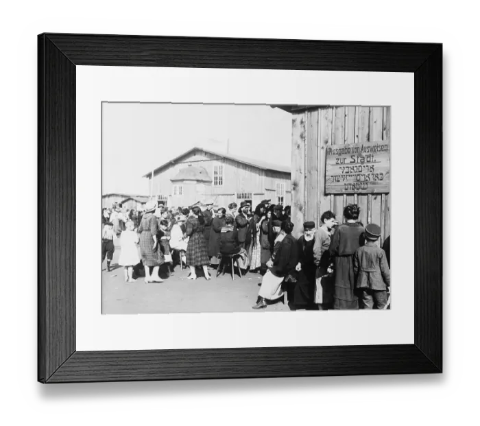 Framed Print : Polish Jews Waiting In Quarantine Framed Print : Polish Jews Waiting In Quarantine