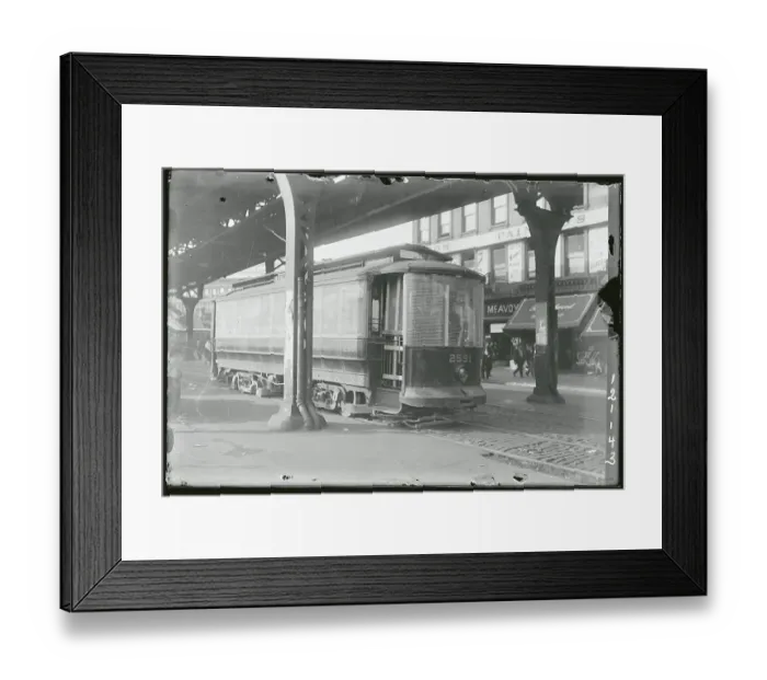 Framed Print : Bus Driving Down Street Framed Print : Bus Driving Down Street