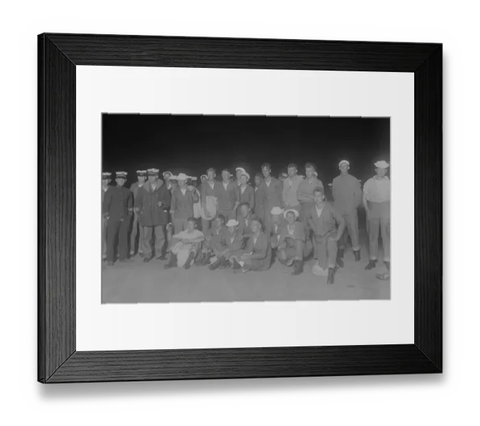 Framed Print : Crew of the S-Five Submarine Framed Print : Crew of the S-Five Submarine