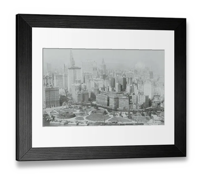 Framed Print : Aerial View of Lower Manhattan Framed Print : Aerial View of Lower Manhattan