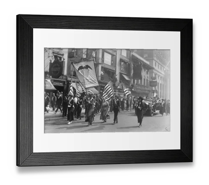 Framed Print : Suffragists Welcoming Home Carrie Chapman Catt Framed Print : Suffragists Welcoming Home Carrie Chapman Catt