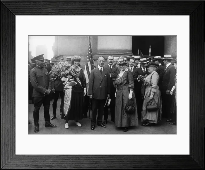 Framed Print : Mrs. John Blair, Al Smith, Mrs. Carrie Chapman Catt Framed Print : Mrs. John Blair, Al Smith, Mrs. Carrie Chapman Catt