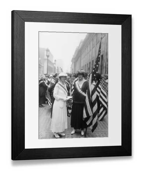 Framed Print : Suffragists Blair and Vanderlip Framed Print : Suffragists Blair and Vanderlip