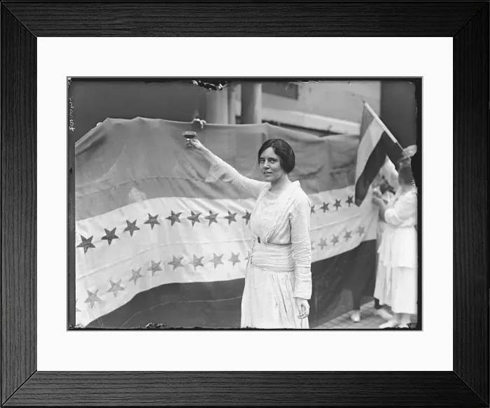 Framed Print : Alice Paul Toasting Suffrage