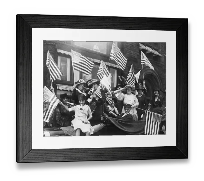 Framed Print : Women Celebrating Passing of 19th Amendment Framed Print : Women Celebrating Passing of 19th Amendment