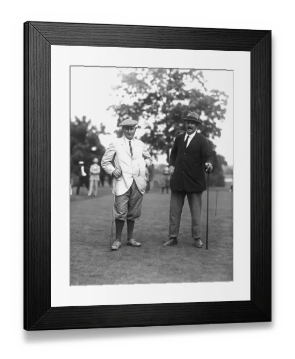 Framed Print : Harry Vardon and Ted Ray on Golf Course Framed Print : Harry Vardon and Ted Ray on Golf Course