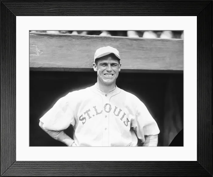 Framed Print : Head / Shoulders George Sisler In Dugout Framed Print : Head / Shoulders George Sisler In Dugout