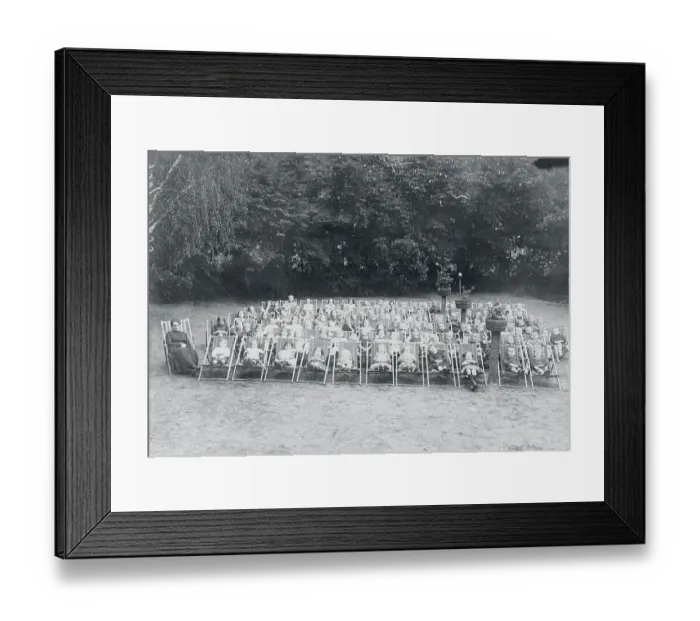 Framed Print : Ill Children Resting at Camp Framed Print : Ill Children Resting at Camp