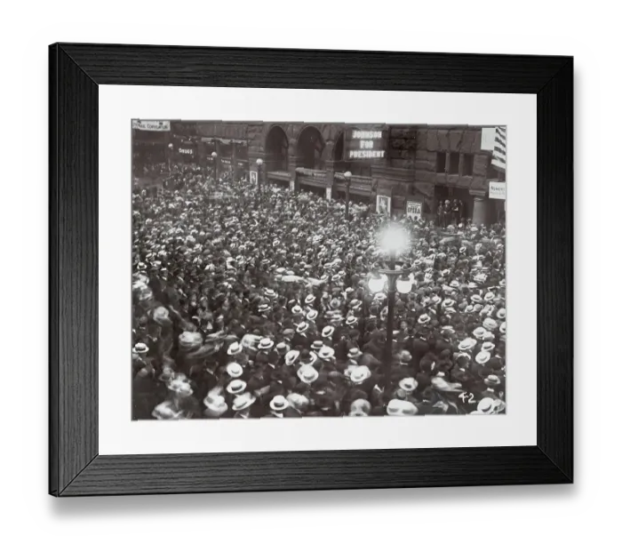 Framed Print : Crowd Outside Chicago Coliseum Framed Print : Crowd Outside Chicago Coliseum