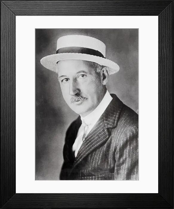 Framed Print : Football Inventor Walter Camp Wearing Hat Framed Print : Football Inventor Walter Camp Wearing Hat