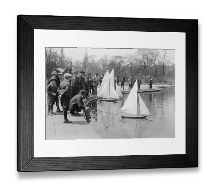 Framed Print : Start of Miniature Yacht Race Framed Print : Start of Miniature Yacht Race
