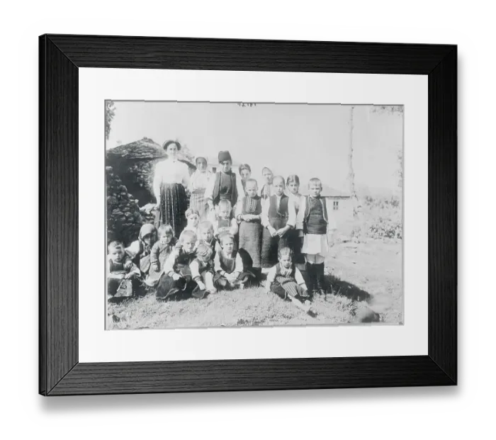 Framed Print : Portrait of Mena Scholars in Village Framed Print : Portrait of Mena Scholars in Village