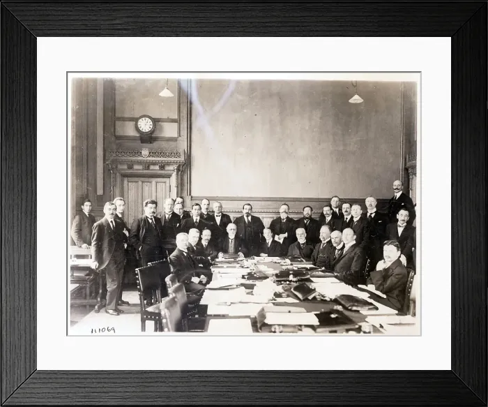 Framed Print : International Labor Office in Session Framed Print : International Labor Office in Session
