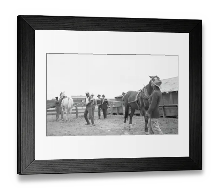 Framed Print : Jack Johnson Testing His Strength Framed Print : Jack Johnson Testing His Strength